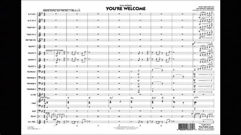 Moana You Re Welcome Chords Sheet And Chords Collection