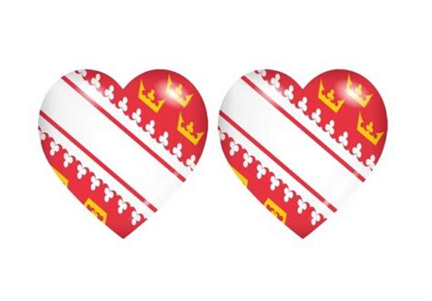 2x Sticker Flag Heart Alsace Department Ebay