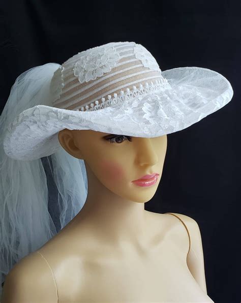 WHITE HAT Embroidery Lace And Tulle Made In USA Etsy