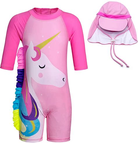 Buy Jurebecia Unicorn Girls Swimsuit Kids One Piecetwo Pieces Round