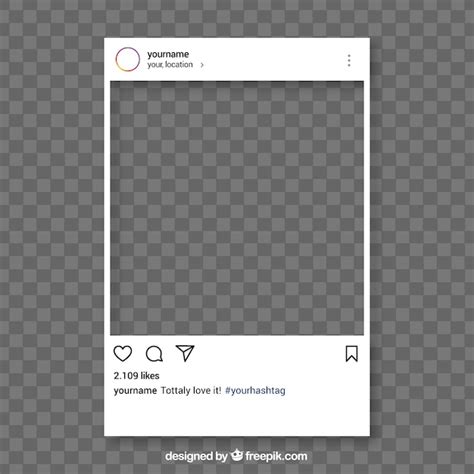 Premium Vector Instagram Post With Transparent Background