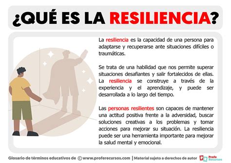 Qué es la Resiliencia Definición de Resiliencia