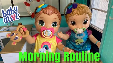 Baby Alive Baby Grows Up Morning Routine In Baby Stage Youtube