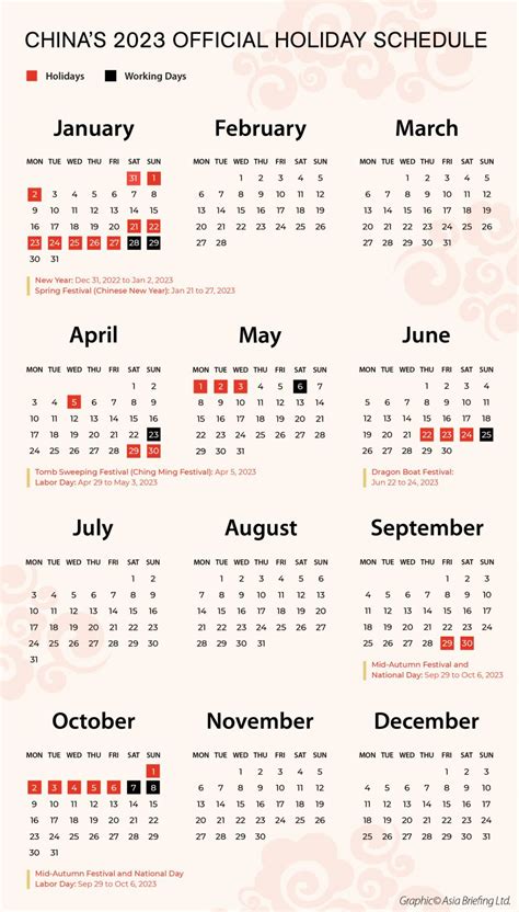 China National Holidays 2023 And Schedule Of Adjusted Working Days
