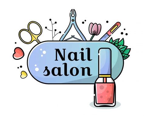 Premium Vector Vector Flat Banner For Nail Salon Background Salão