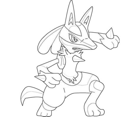 Lucario Coloring Page At Free Printable Colorings