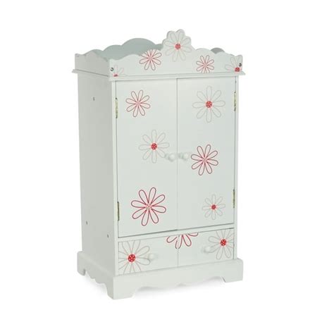 Emily Rose 18 Inch Doll Clothes Storage Closet Armoire Floral