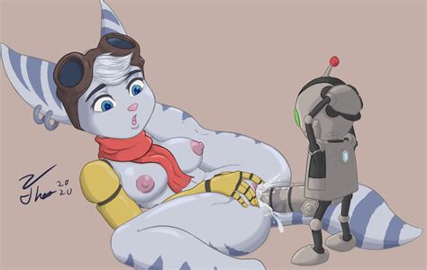 Rule 34 1girls Areolae Blue Eyes Cat Ears Clank Ratchet And Clank Cum Cum In Pussy