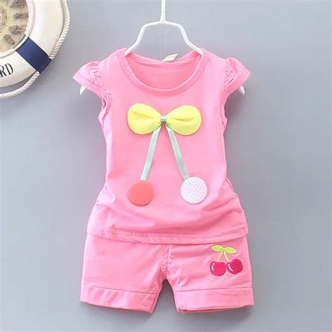 Summer 2016 New Baby Girls Clothes In Paragraph 0 12 Months 0 2 Years