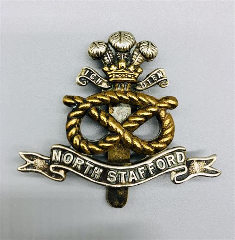 North Staffordshire Regiment Cap Badge I Ww1 British Militaria And Insignia