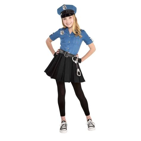 Kids Cop Cutie Halloween Costume M In 2021 Cop Costume Halloween