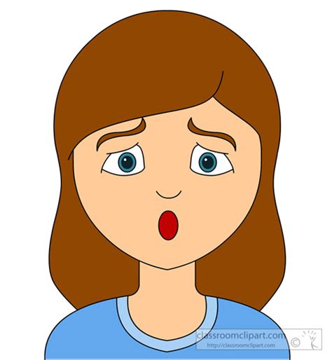 Emotions Clipart Worried Emotional Expression 914 Classroom Clipart