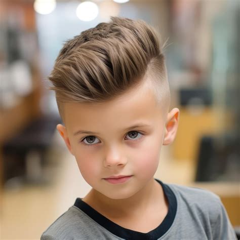 Premium Ai Image Boys Trending Hair Style Boys Haircut