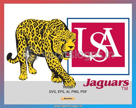 South Alabama Jaguars College Sports Vector SVG Logo In Formats SPLN Sports Logos