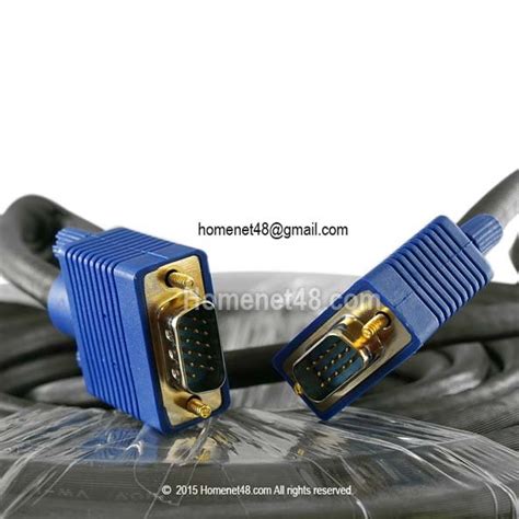Vga Rgb Cable Computer Monitor Cable Gold Head 18m 50m Homenet48
