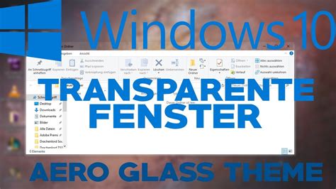 Windows Aero Glass Theme In Windows 10 Transparente Fenster