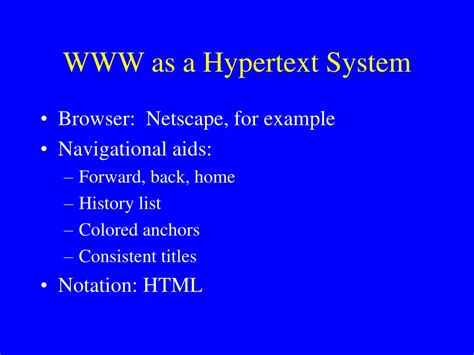Ppt Hypertext 1 Powerpoint Presentation Free Download Id3553157