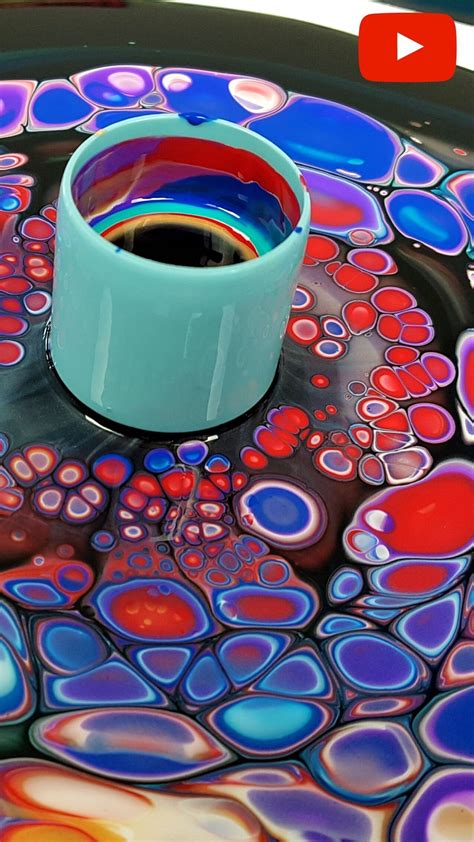 Wild Cells With Open Cup Acrylic Pour Acrylic Pouring Tutorial By Olga