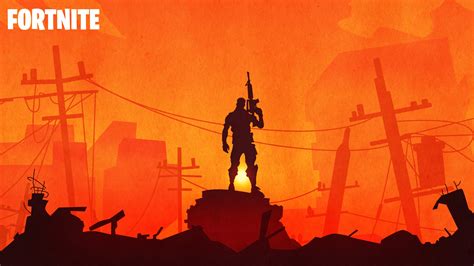 Free Download Fortnite Warrior Sunset Silhouette 4k 4110 Wallpapers And