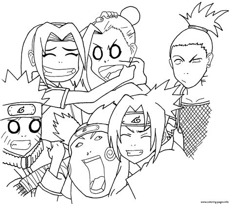 Https://tommynaija.com/coloring Page/team 7 Naruto Coloring Pages