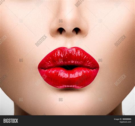 Sexy Lips Beauty Red Lip Makeup Image And Photo Bigstock