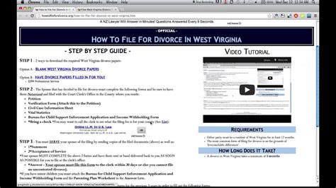 West virginia online divorce offers to prepare all the necessary divorce documents for you, and online divorce without a lawyer in west virginia. Free West Virginia Divorce Papers and Forms - YouTube