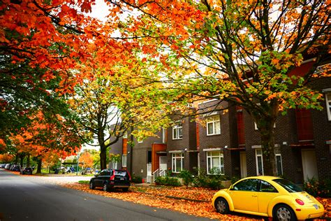 Streets In Autumn In Vancouver Bc Canada Vancouver Streets Flickr