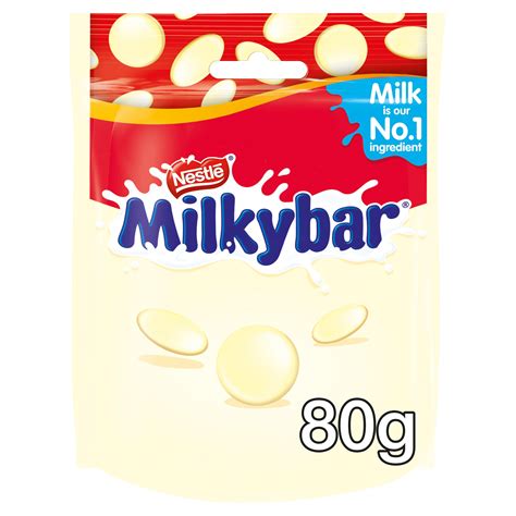 Milkybar White Chocolate Giant Buttons Sharing Bag 80g Sharing Bags