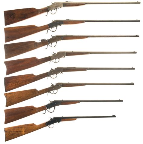 Eight Sporting Single Shot Rifles Rock Island Auction