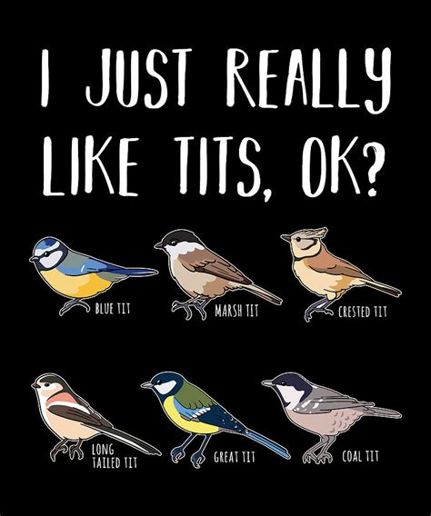 Funny Birdwatching Tit Bird Birding T Digital Art By P A Pixels