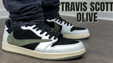 Early Look Travis Scott Jordan 1 Low Olive 🫒 On Feet Rep Review