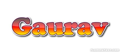 Gaurav Logo Free Name Design Tool From Flaming Text