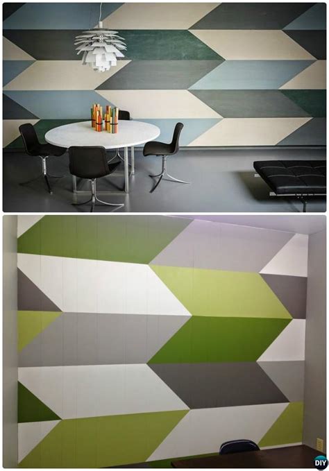 8 paint techniques that will transform your walls. DIY Patterned Wall Painting Ideas and Techniques Picture Instructions