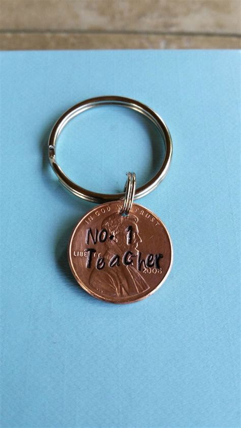 Quality math teacher gifts can be hard to find, let alone unique gifts! Teacher gift / Personalized Keychain / No 1 Teacher / #1 ...