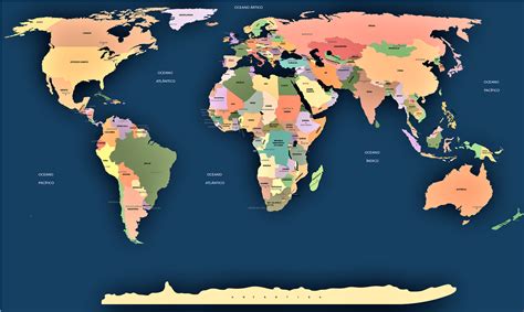 Mapa Mundi Paises Alta Resolução MODISEDU