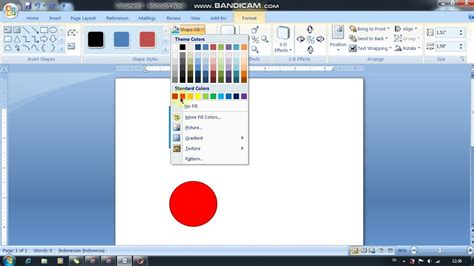 Cara Mewarnai Gambar Dan Menampilkan Panah Di Microsoft Office Word
