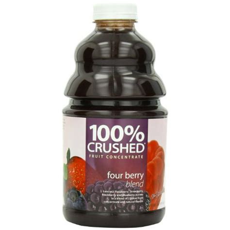 Dr Smoothie 100 Crushed Fruit Smoothie Four Berry 46 Ounce Bottles