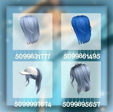Blue Hair Codes Hair Codes Roblox Codes Roblox Hair Codes