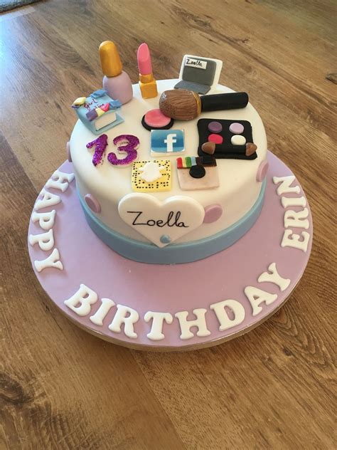 Zoella Theme Birthday Cake For 13 Year Old Sleepover Birthday Cakes