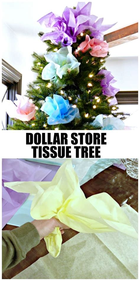 Dollar store wholesale merchandise established since 1996 Dollar Store Tissue Paper Tree - Redhead Can Decorate ...