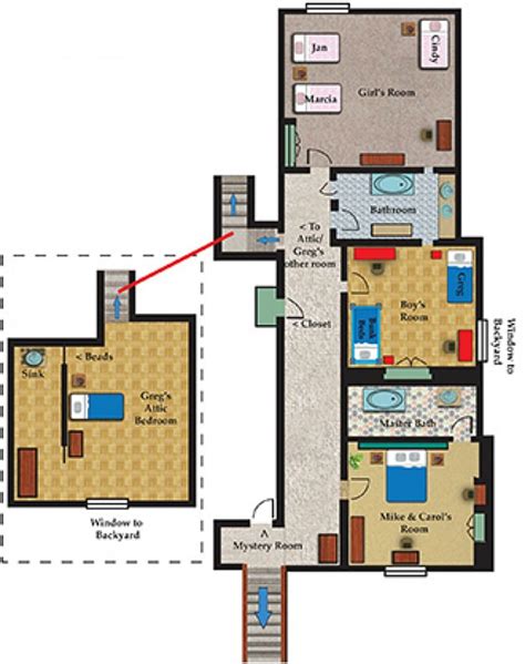 The Brady Bunch House Through The Years House Floor Plans Floor