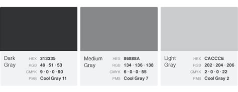 Steel Gray Color Codes The Hex Rgb And Cmyk Values That Off