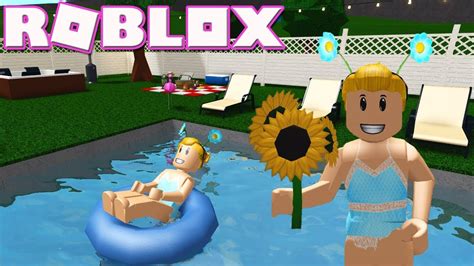 Summer Pool Party Roblox Welcome To Bloxburg Beta Youtube