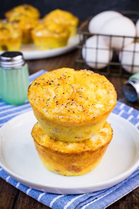 Baked Ham And Cheese Egg Muffins Recipe Food Fanatic