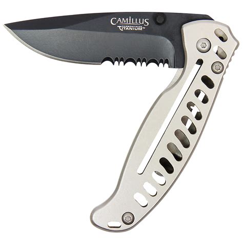 Camillus Knives Edc3 Carbonitride Titanium Aus 8 3in Blade Knife W