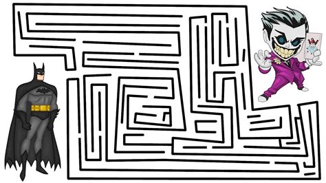 Help Batman Cross The Maze Puzzle To Reach Joker Youtube