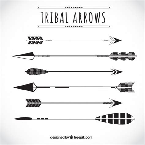 Variety Of Tribal Arrows Vector Free Download