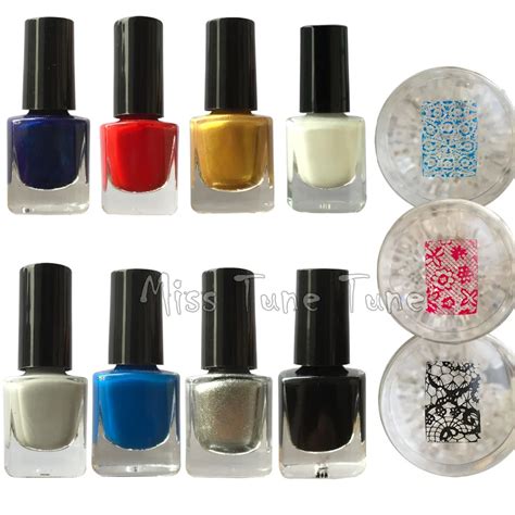 6ml Basic Colors Nail Art Stamp Stamping Polish Thick Polish Varnish