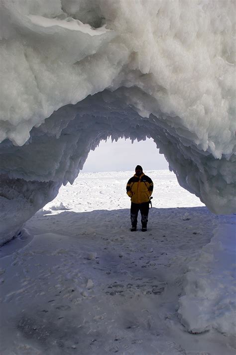 Once In A Lifetime Ice Caves Form On Lake Michigan Shore