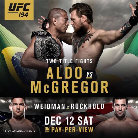 New UFC 194 poster: Someone in marketing has a crush on Conor McGregor ...